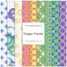 A collage of fabrics included in the Dragon Friends FQ Set.