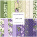 A stacked collage of the floral fabrics included in the Lilac Lane FQ Set.