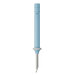 Light blue punch needle tool used for embroidery.