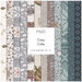 A collection of fabric patterns titled Cozy Cubs featuring animal and winter-themed designs in various colors.