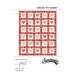 A quilt design featuring alternating red and cream squares with various heart patterns, labeled Cross My Heart.