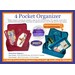 4 Pocket Organizer Aqua