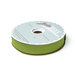 Spool of green bias tape isolated on a white background