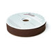 Spool of brown bias tape isolated on a white background