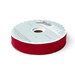 Spool of red bias tape isolated on a white background