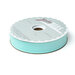 Spool of light aqua bias tape isolated on a white background