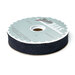 Spool of soft black bias tape isolated on a white background