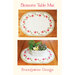 Image of a Blossoms Table Mat featuring floral designs on an oval shape, by Brandywine Design.