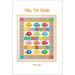 Colorful quilt design featuring a parade of patterned elephants and pinwheel shapes, titled Polka Dot Parade.