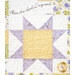 A patchwork quilt featuring a star design with yellow and lavender fabrics, and the text Bless the Lord, O my soul.