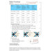 Dabric supply list for Table Crossings pattern, detailing fabric requirements and views.