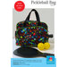 A colorful pickleball bag with two paddles and yellow balls, showcasing a vibrant sports-themed design.