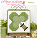 A collage of the shamrock March project with the finished wall hanging on a metal craft stand and bordered by coordinating decor.