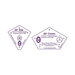 Two quilting templates labeled 60° Kite and 60° Crown, featuring diagrams and dimensions.