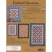 Cover of Linked Chevrons pattern, featuring three quilt designs: Baby Bear, Mama Bear, and Papa Bear.