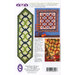 Image of a quilt pattern titled Linked Chevrons & Linked Squares featuring green and blue colors and instructions.