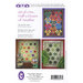 Back cover of a quilting pattern booklet featuring three quilt designs and size information.