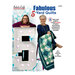 The front of the Fabulous 5-Yard Quilts pattern book, showing the two designers posed by a large 