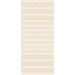 Cream border stripe fabric featuring an alternating design of lace like stripes