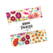 A square fabric bundle featuring colorful floral patterns, labeled Parlor by Moda.