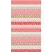 border stripe fabric pattern of all the red and pink fabric in 30's Playtime collection 2025