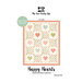 Front of pattern, showing a digital rendering of the finished quilt project on a white background.