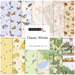 A collage of Winnie the Pooh fabrics included in the Classic Winnie FQ Set.