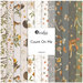 A collage of neutral autumn fabrics included in the Count On Me collection.
