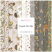 A collage of neutral autumn fabrics included in the Count On Me Fat Quarter Set.