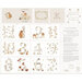 A neutral panel featuring the numbers 1-12 with cute woodland animals and directions to make a soft book.