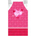 Fabric panel featuring an apron with red, white and pink hearts from the Forever Love collection.