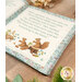 A close up on page 6 of the book, showing details on little squirrels and a hedgehog.