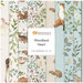 Collage of fabrics in the Woodland Heart Fat Quarter set featuring woodland animals in soft creams and blues