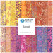 Collection of colorful fabric fat quarters in sunset-inspired patterns by Northcott.