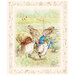 Digitally printed panel in the Peter Rabbit and Benjamin Bunny collection featuring Peter and Benjamin setting off on their woodland adventure.