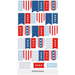 A collage of banners in red, white, and blue with USA text and star patterns, labeled Instructions.