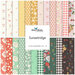A collection of 24 fabric fat quarters in various colors and patterns, labeled Sunsetridge.