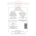 Back of the pattern listing fabric requirements.