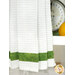 A close up on the fabric stripe through the bottom of the towel.
