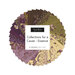 A spiral collage of floral fabrics included in the Collections for a Cause - Essence Mini Charm Pack.