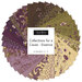 A spiral collage of floral fabrics included in the Collections for a Cause - Essence Charm Pack.