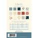 Image of fabric requirements for a quilt pattern titled Liberty, featuring swatches and measurements.