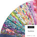 Collage of fabrics in the Soulstice Jelly Roll featuring watercolor florals.