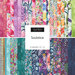 Collage of fabrics in the Soulstice Layer Cake featuring watercolor florals.