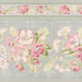 A close up 8x8 swatch of the border stripe fabric, showing detail and scale.