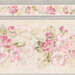 A close up 8x8 swatch of the border stripe fabric, showing detail and scale.