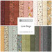 A stacked collage of warm ladybug-themed fabrics included in the Love Bugs FQ Set.