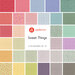 Collage of fabrics in the Sweet Things FQ Set featuring floral and geometric designs in a variety of colors.