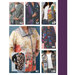 A collage of six colorful quilted jackets displayed on models, featuring various patterns and designs.