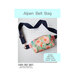 The front of the Alpen Belt Bag pattern showing the finished bag on a white gridded background.